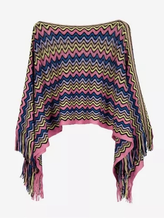 Missoni Sweaters - NWT Missoni Iconic Zig Zag Poncho Shawl Scarf